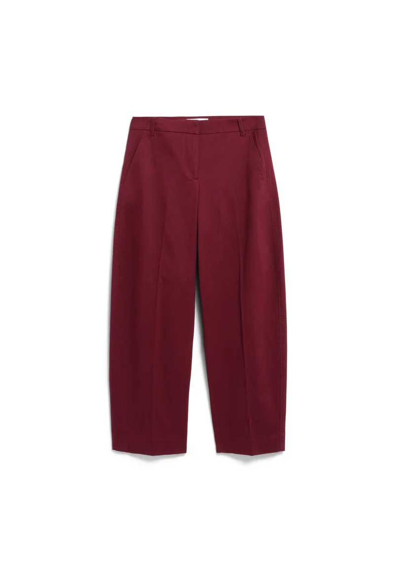 ARMEDANGELS Barrel Leg Twill Pant velvet red