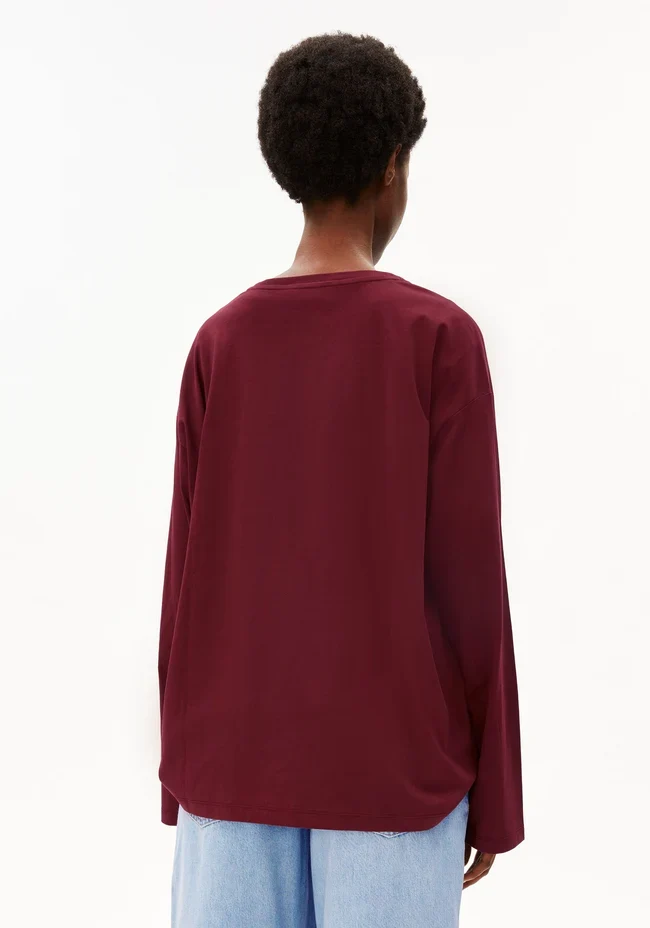 ARMEDANGELS Iconic Å Fietaa Longsleeve velvet red