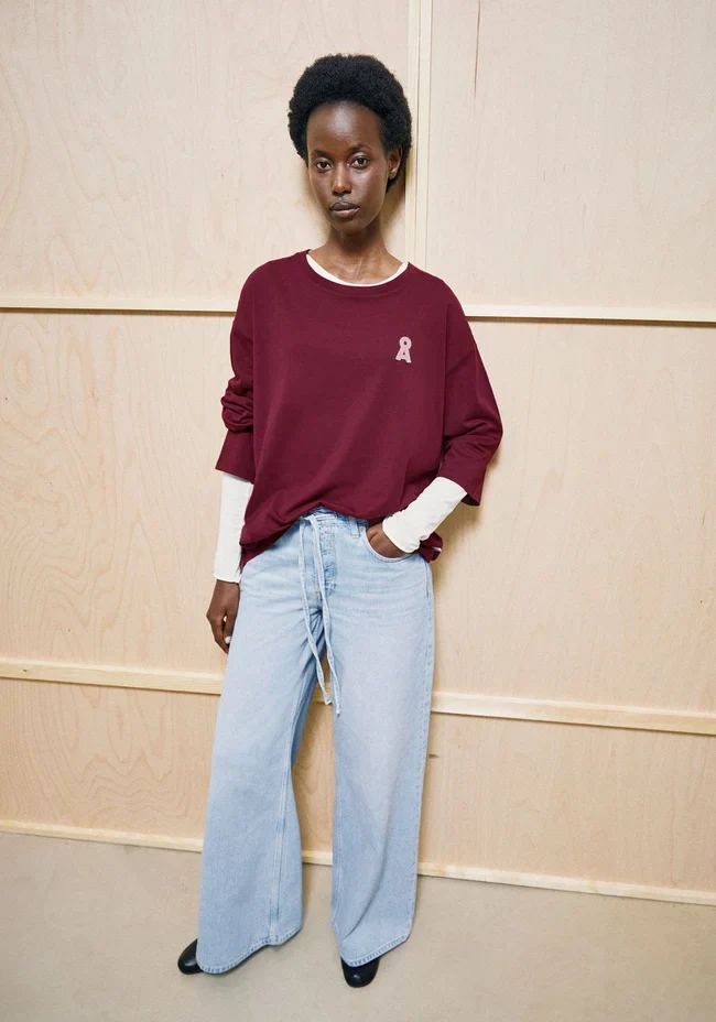 ARMEDANGELS Iconic Å Fietaa Longsleeve velvet red