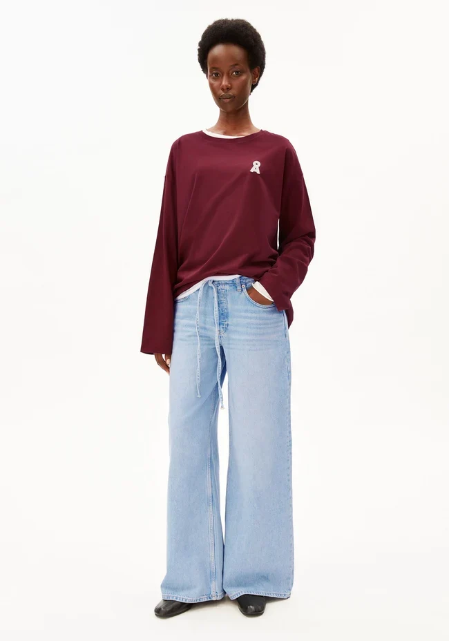 ARMEDANGELS Iconic Å Fietaa Longsleeve velvet red