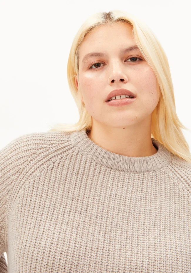 ARMEDANGELS Rib Knit Sweater honey melange