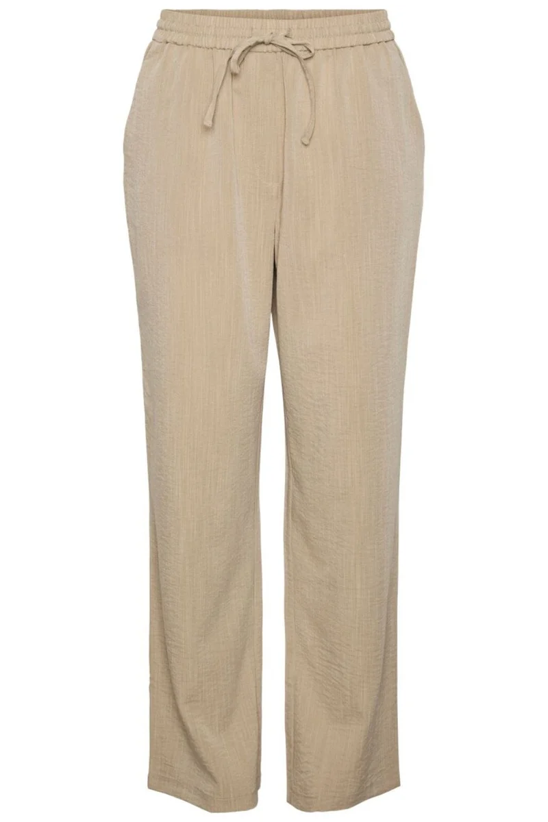 Pieces - Pcshanie Straight Pants - 4624889 Silver Mink