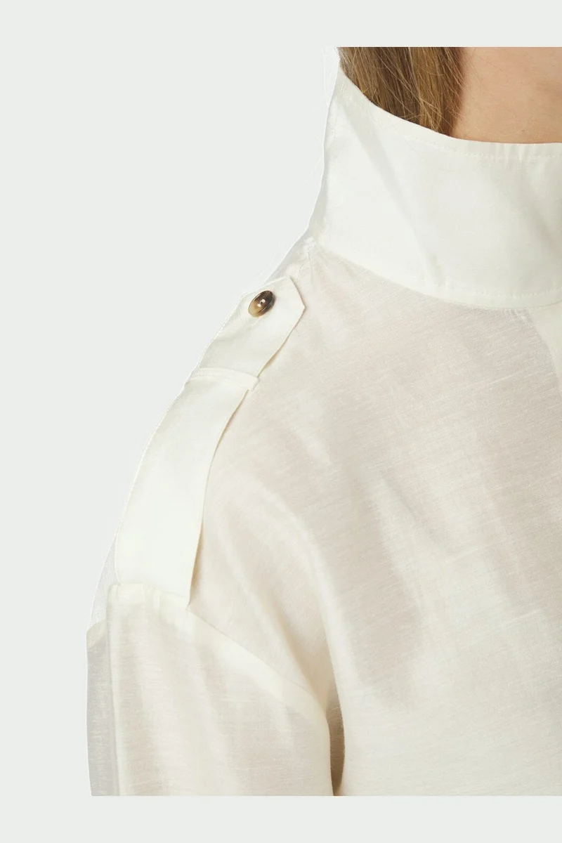 Neo Noir - Tracey Solid Shirt 169776 - 122 - Creme