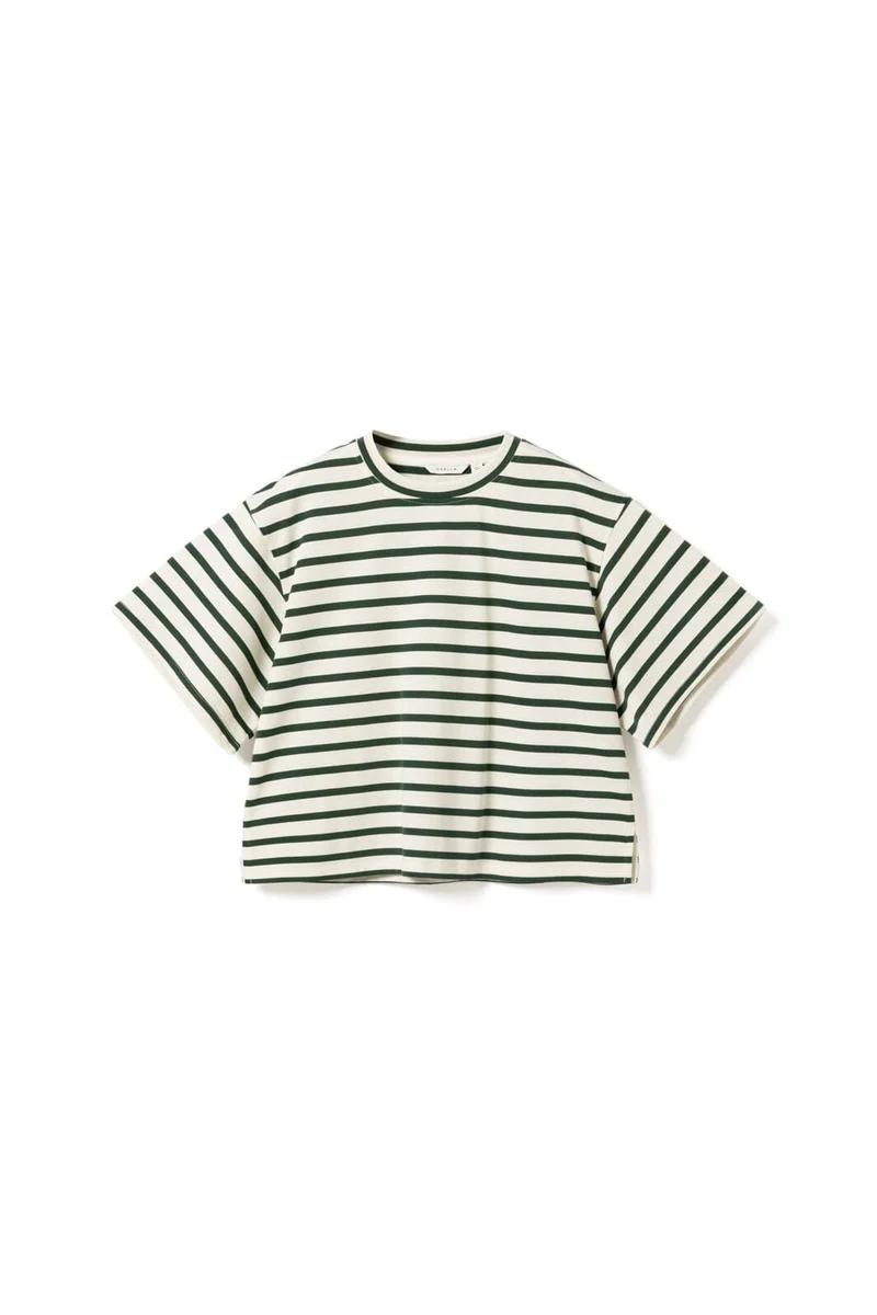 Noella - N-Maple T-Shirt 17260002 - 451 - Eton Ivory Green Stripe