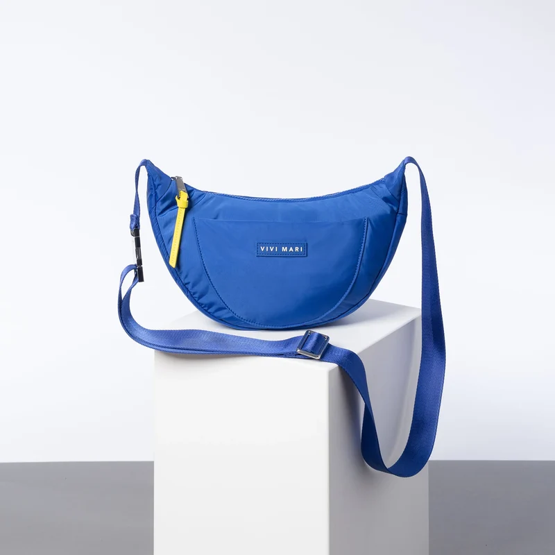 VIVI MARI Padded Hip Bag medium - blue