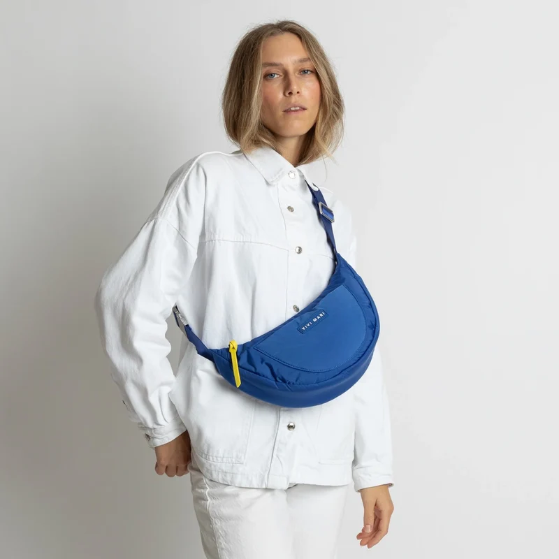 VIVI MARI Padded Hip Bag medium - blue