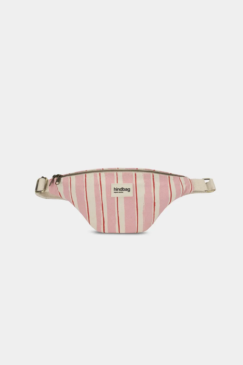 HINDBAG Olivia Streifen rot rosa