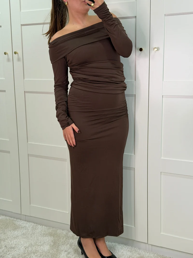 A-bee - Annelise Dress - Dark Brown