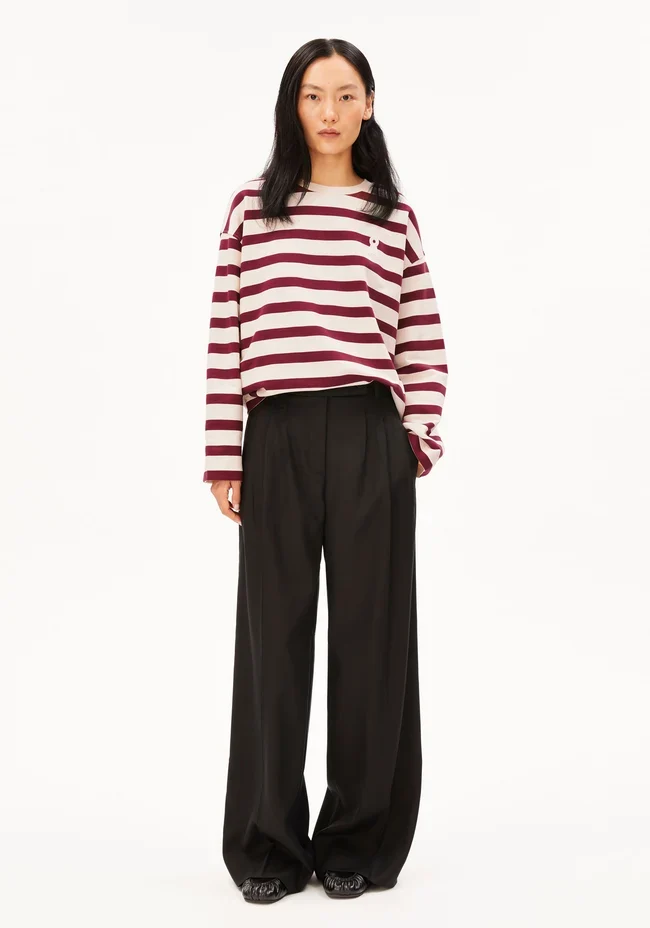 ARMEDANGELS Iconic Å Frankaa Bold Sweat undyed-velvet red
