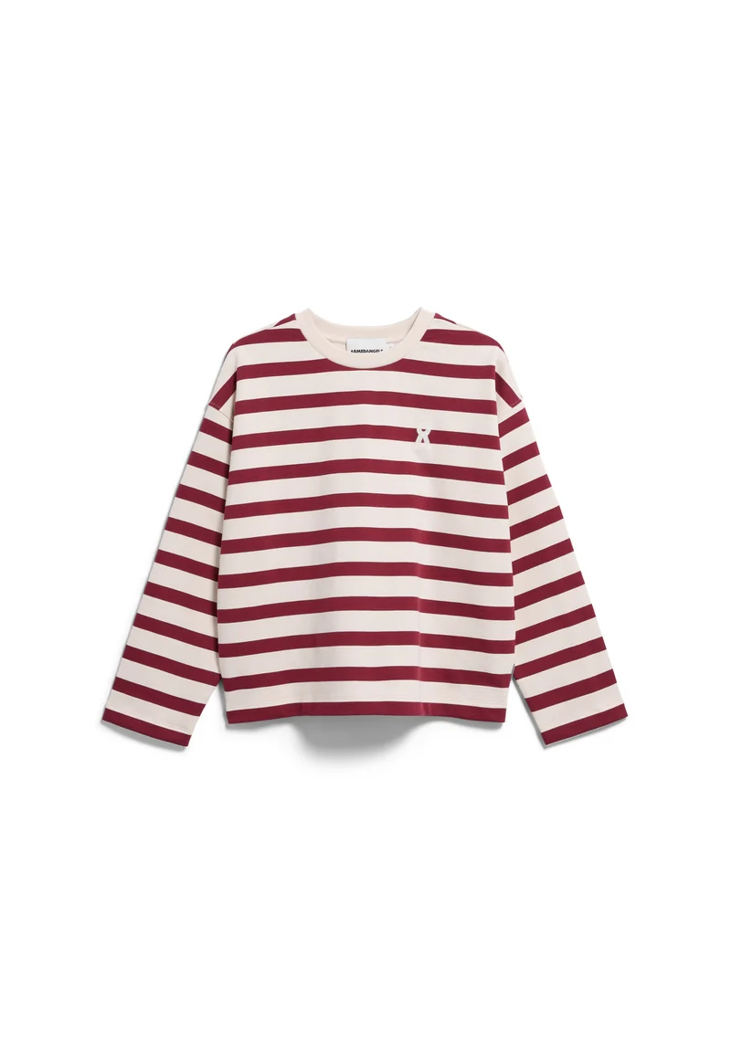 ARMEDANGELS Iconic Å Frankaa Bold Sweat undyed-velvet red
