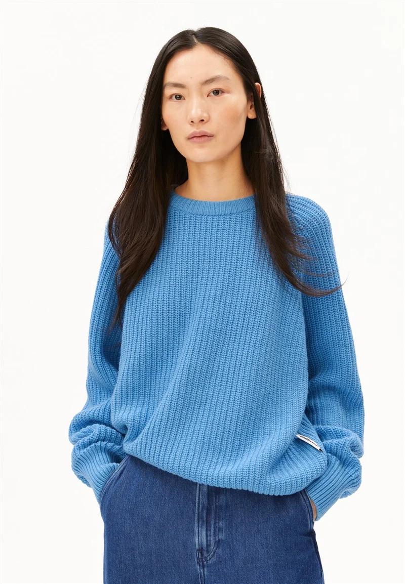 ARMEDANGELS Rib Knit Sweater skylight