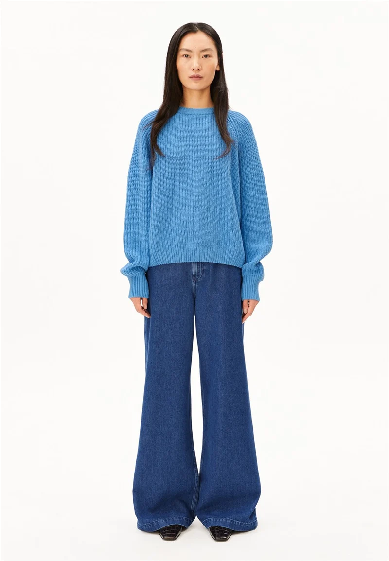 ARMEDANGELS Rib Knit Sweater skylight