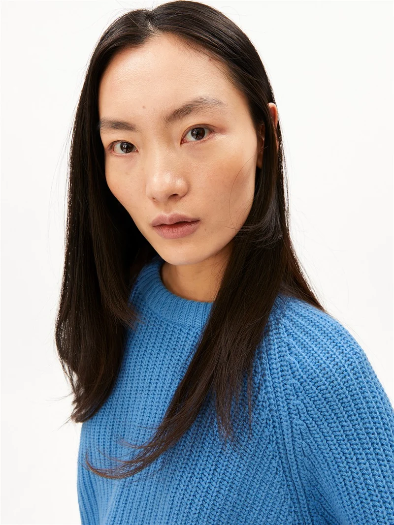 ARMEDANGELS Rib Knit Sweater skylight