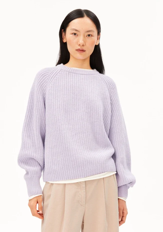 ARMEDANGELS Rib Knit Sweater moonlit lilac