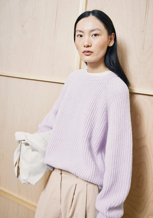 ARMEDANGELS Rib Knit Sweater moonlit lilac