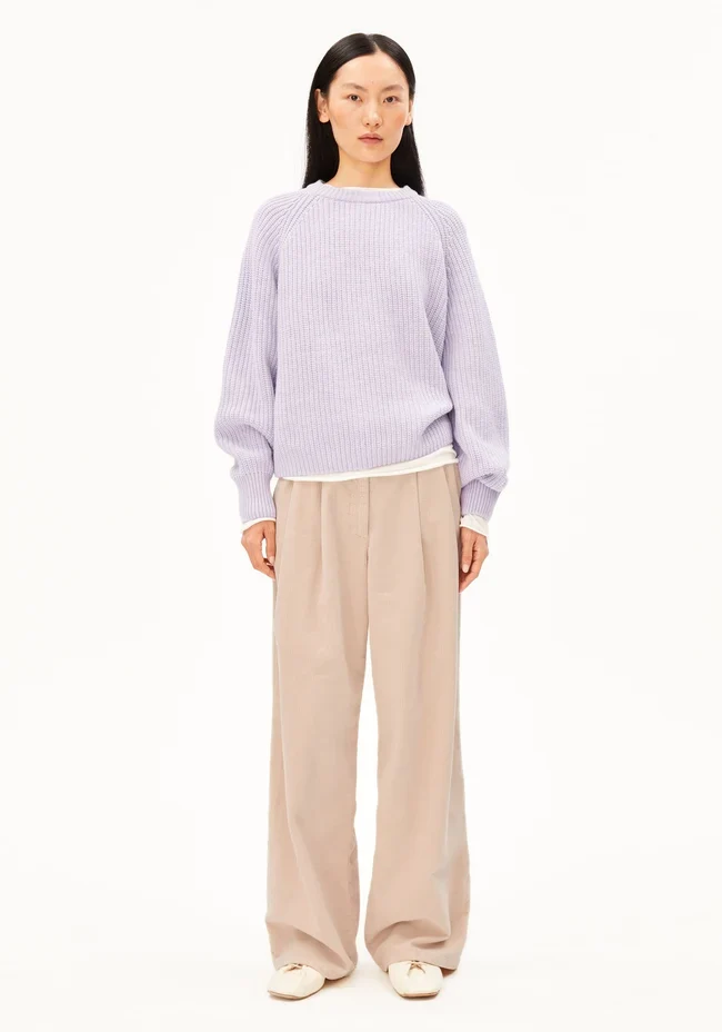 ARMEDANGELS Rib Knit Sweater moonlit lilac