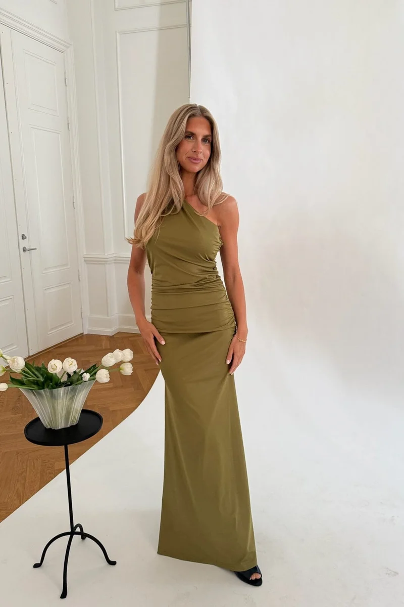Byic - Andreaic Maxi Dress A23768 - Khaki Green