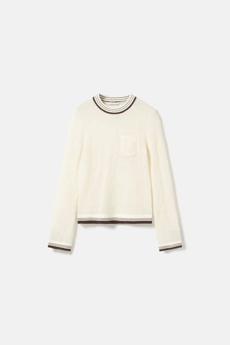 Noella - N-Marthy Ls Knit 16400002 - 1502 - Ivory Brown
