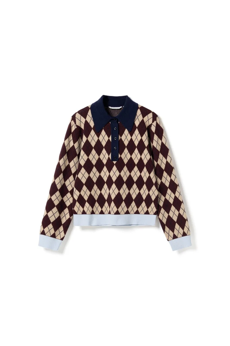Noella - N-Makayla Knit 15030001 - 456 - Diya Burgundy Check