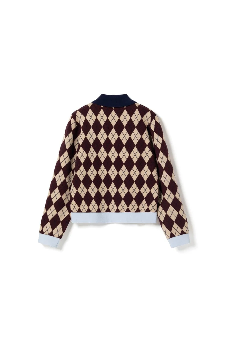 Noella - N-Makayla Knit 15030001 - 456 - Diya Burgundy Check