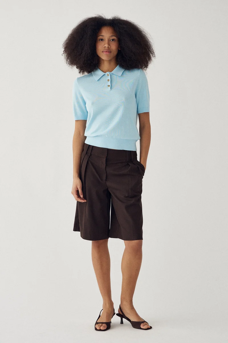 Noella - N-Maxine Ss Knit 14990003 - 975 - Air Blue