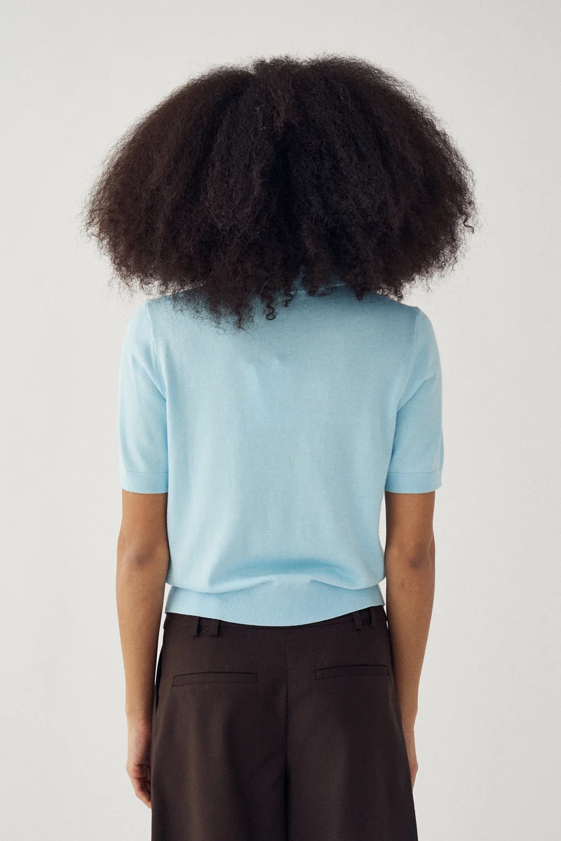 Noella - N-Maxine Ss Knit 14990003 - 975 - Air Blue