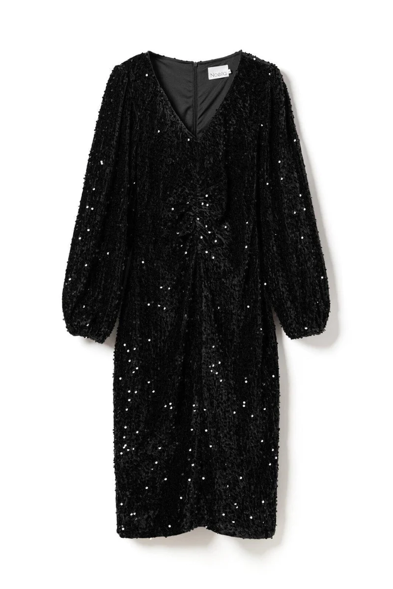 Noella - Teagan Lg Dress 11640044 - 004 Black