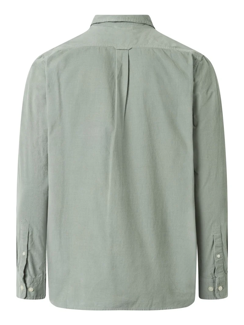 KNOWLEDGE COTTON APPAREL Dune Regular Corduroy Shirt lily pad