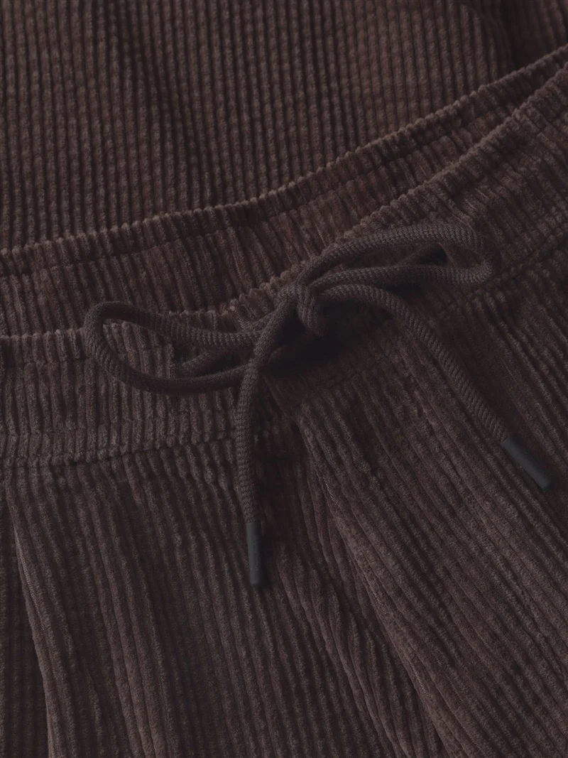 KNOWLEDGE COTTON APPAREL Fig Comfort Corduroy Pants chocolate torte