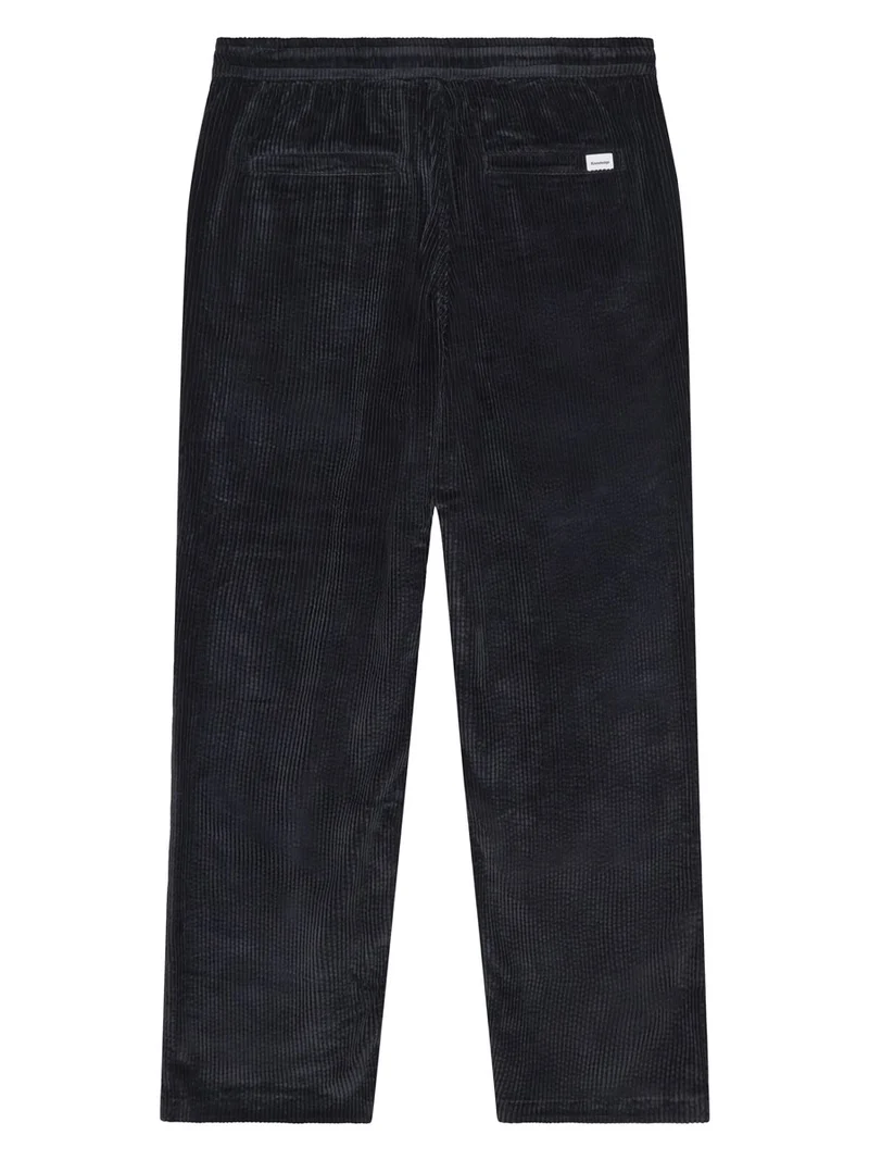 KNOWLEDGE COTTON APPAREL Fig Comfort Corduroy Pants black jet
