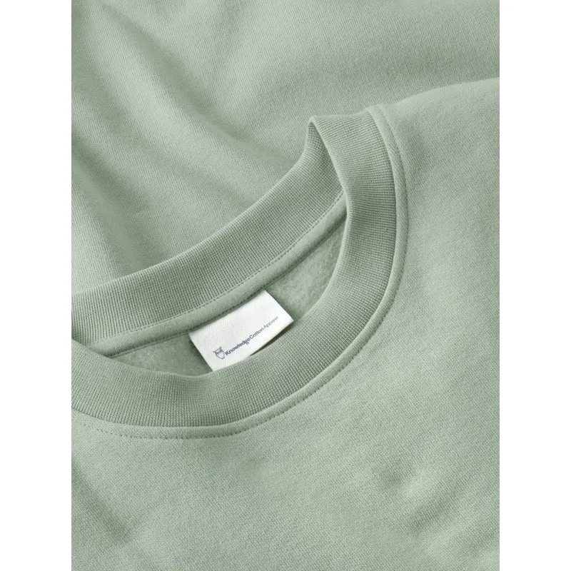 KNOWLEDGE COTTON APPAREL Relaxed Crew Neck lily pad