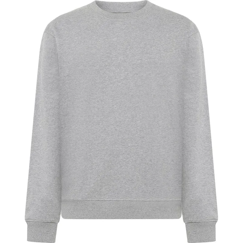 KNOWLEDGE COTTON APPAREL Relaxed Crew Neck grey melange