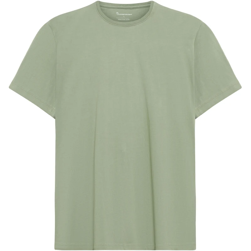 KNOWLEDGE COTTON APPAREL Basic T-Shirt lily pad