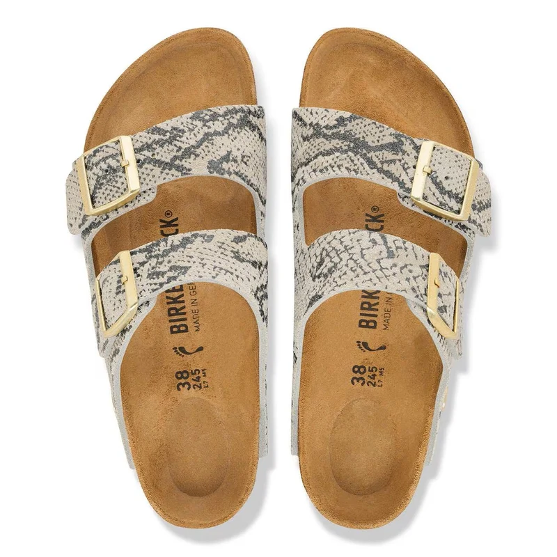 BIRKENSTOCK Arizona Suede Leather Unisex (schmal) snake oyster