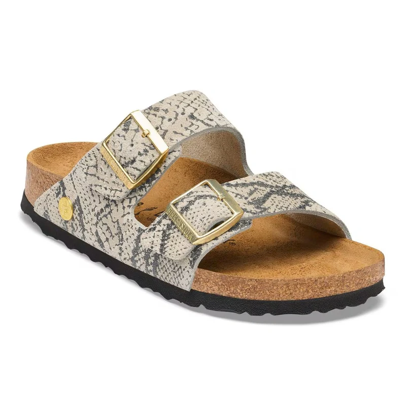 BIRKENSTOCK Arizona Suede Leather Unisex (schmal) snake oyster