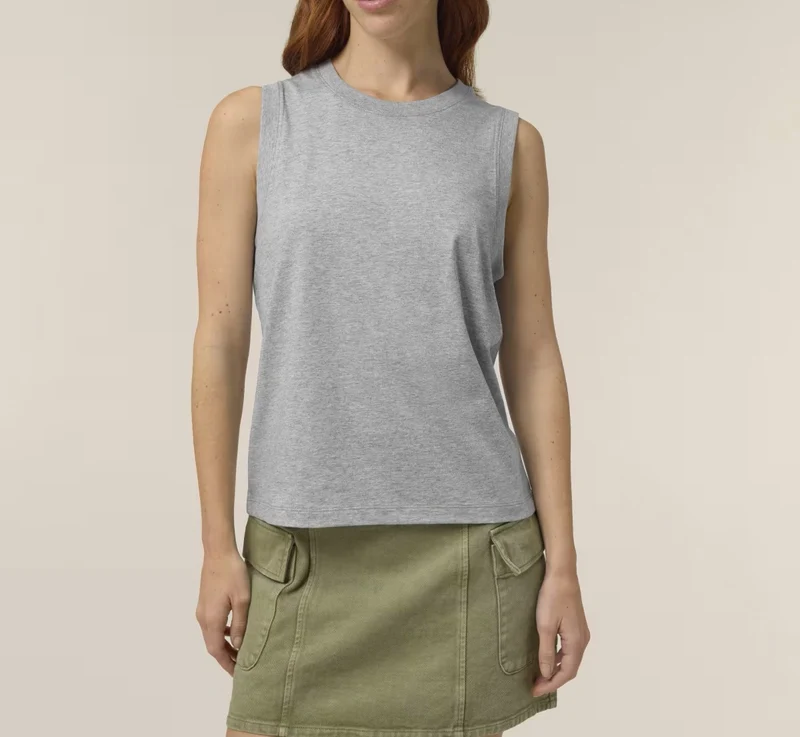 FAIRFITTERS BASIC Tanktop Mia heather grey