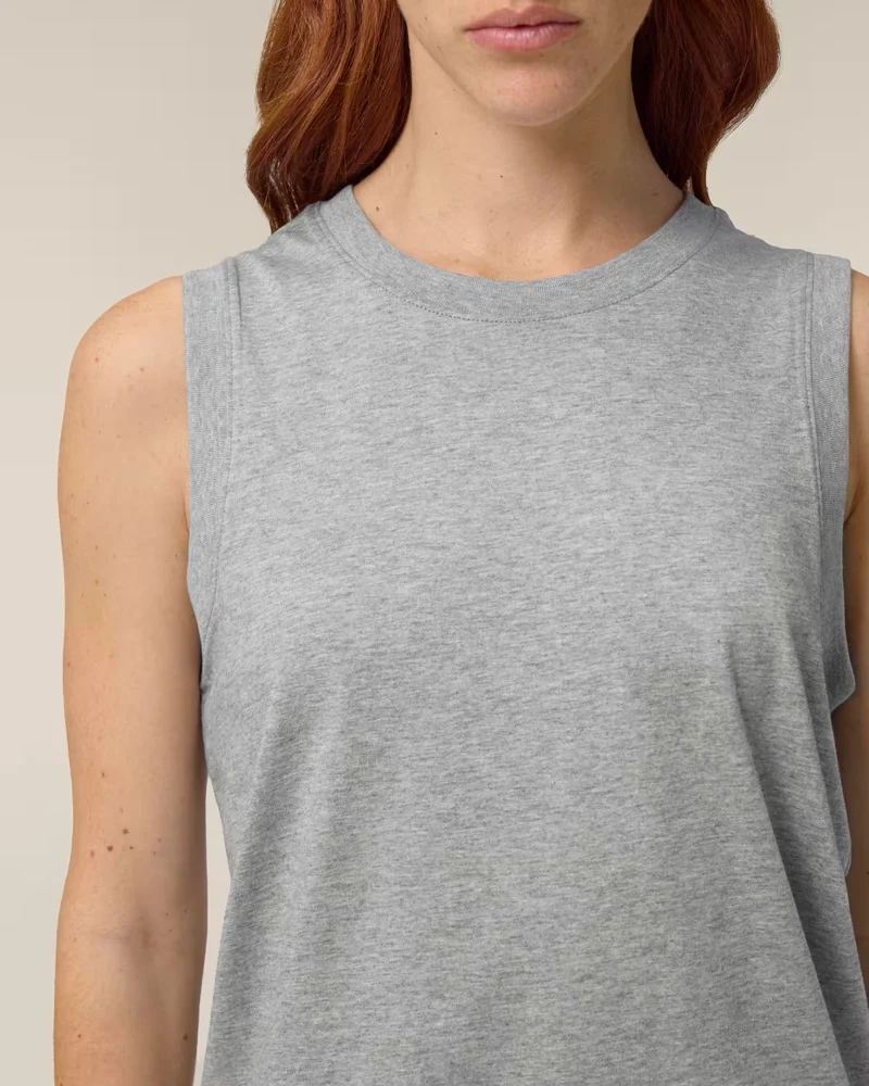 FAIRFITTERS BASIC Tanktop Mia heather grey