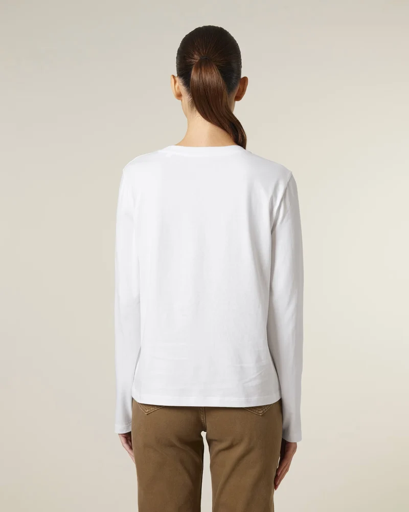 FAIRFITTERS Basic Long Sleeve Women white