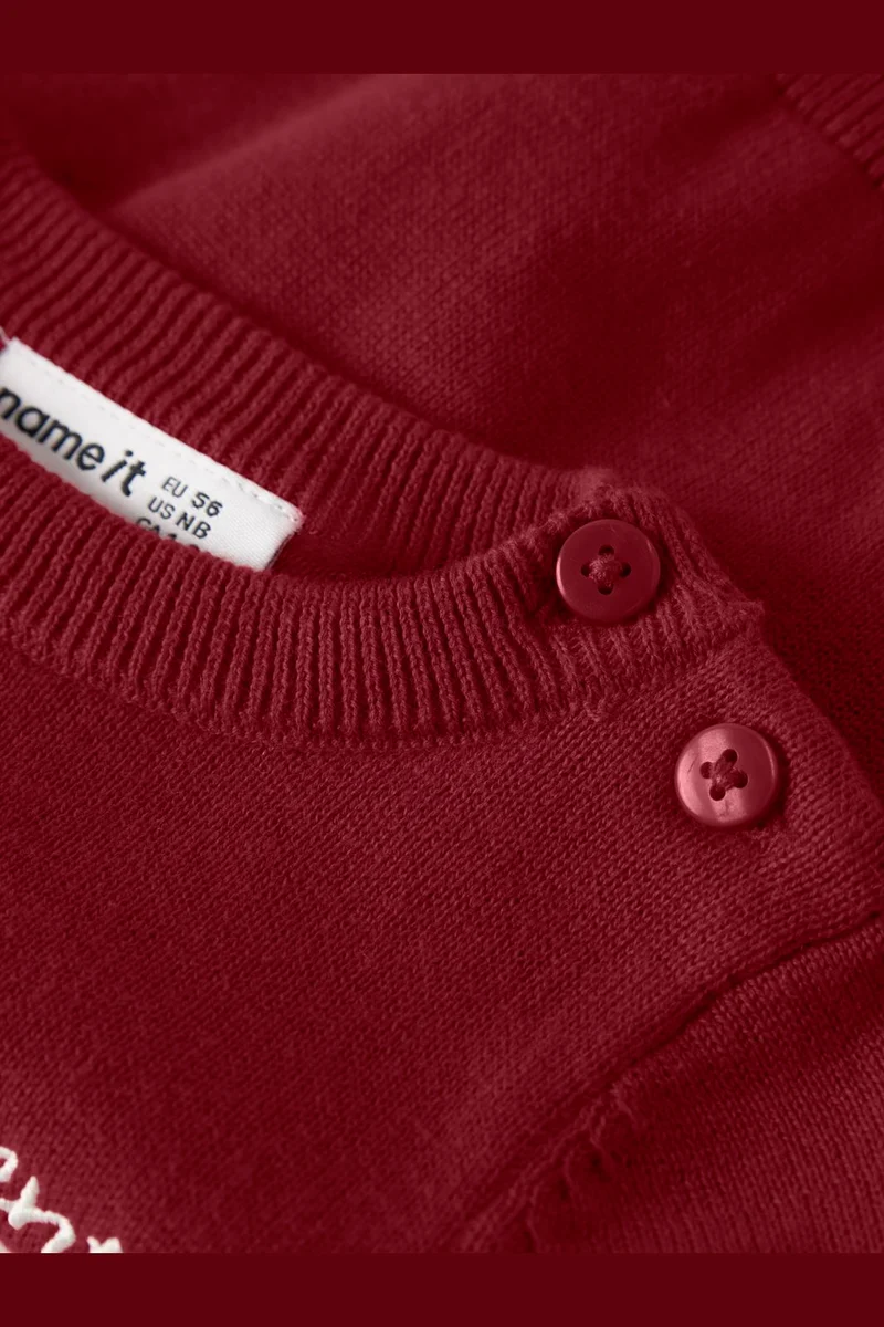 Name It - Nbfrisse Ls Knit - 5131534 Red Dahlia
