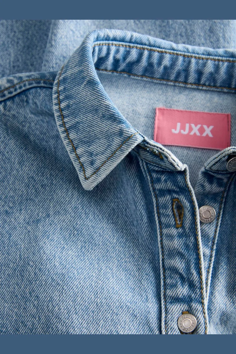 Jjxx - Jxamara Sille Ss Short Dress Sn - 4907322 Light Blue Denim