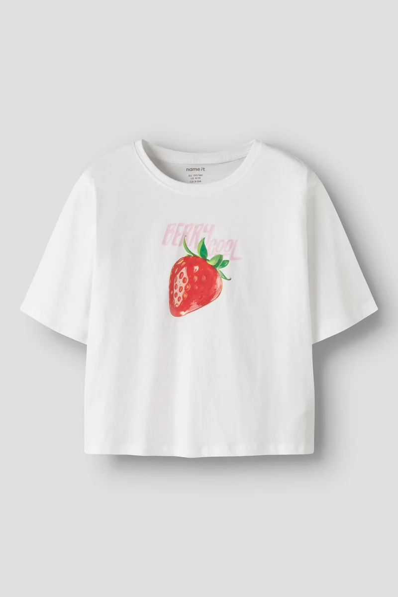 Name It - Nkffarinaz Ss Nreg Short Top Box - 4973870 Bright White