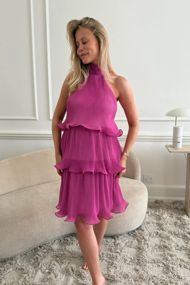 BYIC - Karmenic Dress A23993 - Fuchsia Pink