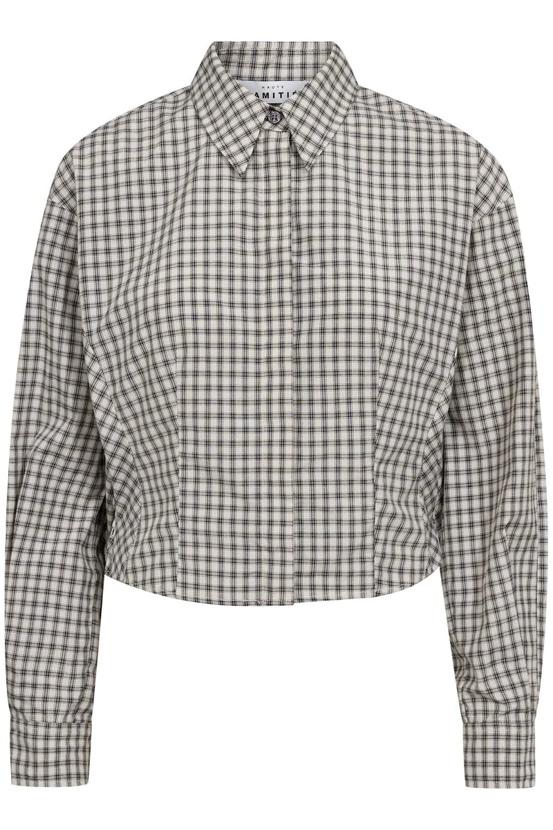 Haute L'Amitié - Mimosa Check Smock Shirt HL10815 - Grey Check