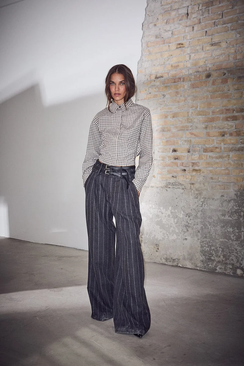 Haute L'Amitié - Mimosa Check Smock Shirt HL10815 - Grey Check