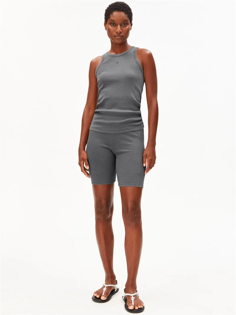ARMEDANGELS Gmt Dye Rib Shorts space steel