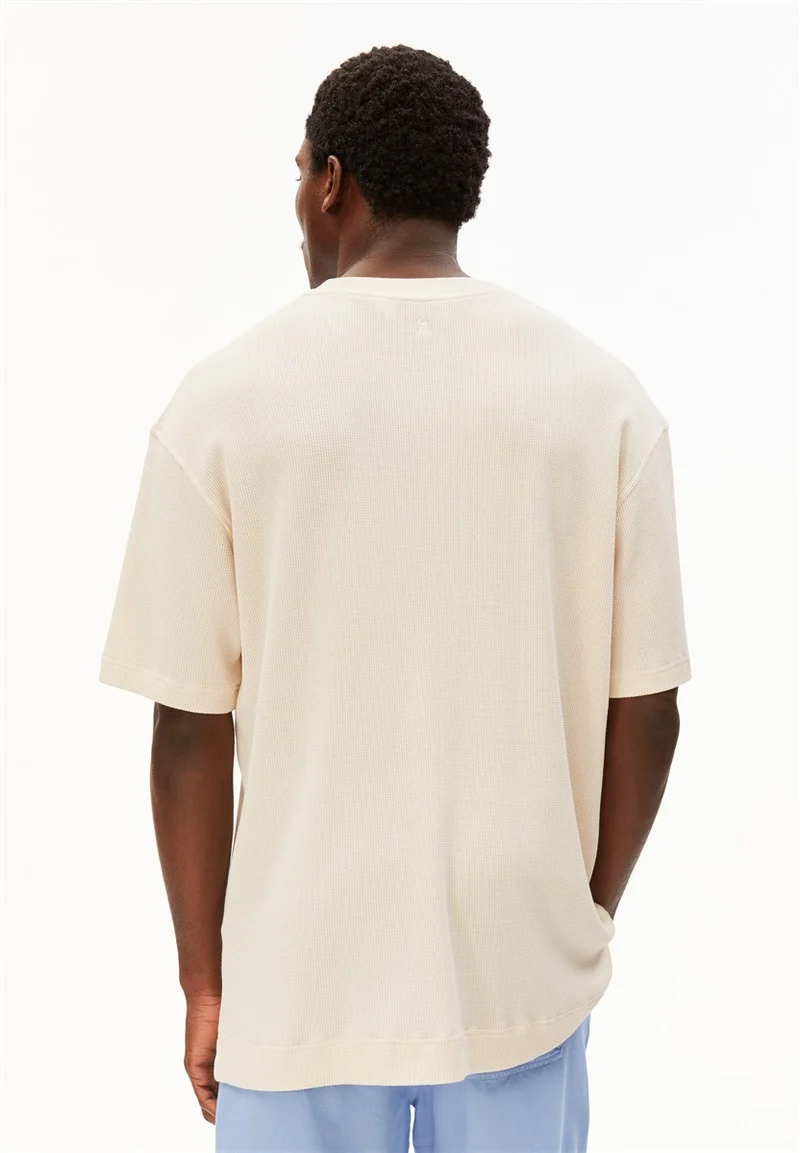 ARMEDANGELS Maarkos Waffle T-Shirt pure