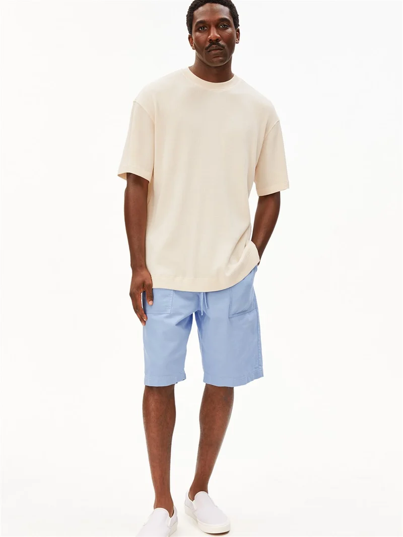 ARMEDANGELS Maarkos Waffle T-Shirt pure