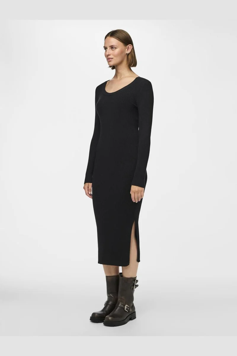 Pieces - Pcmira Ls Knit Dress - 4542913 Black