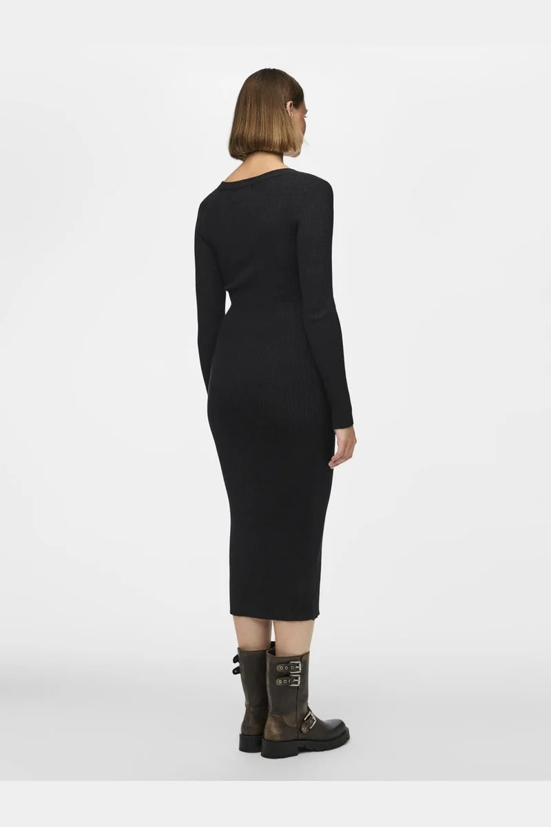 Pieces - Pcmira Ls Knit Dress - 4542913 Black
