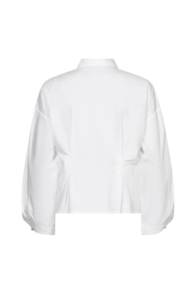 Co´Couture - Viannecc Pleat Shirt 506614 - 10001 - White